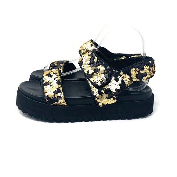 Ioannis Sequin Sandals - Picture 1 of 7